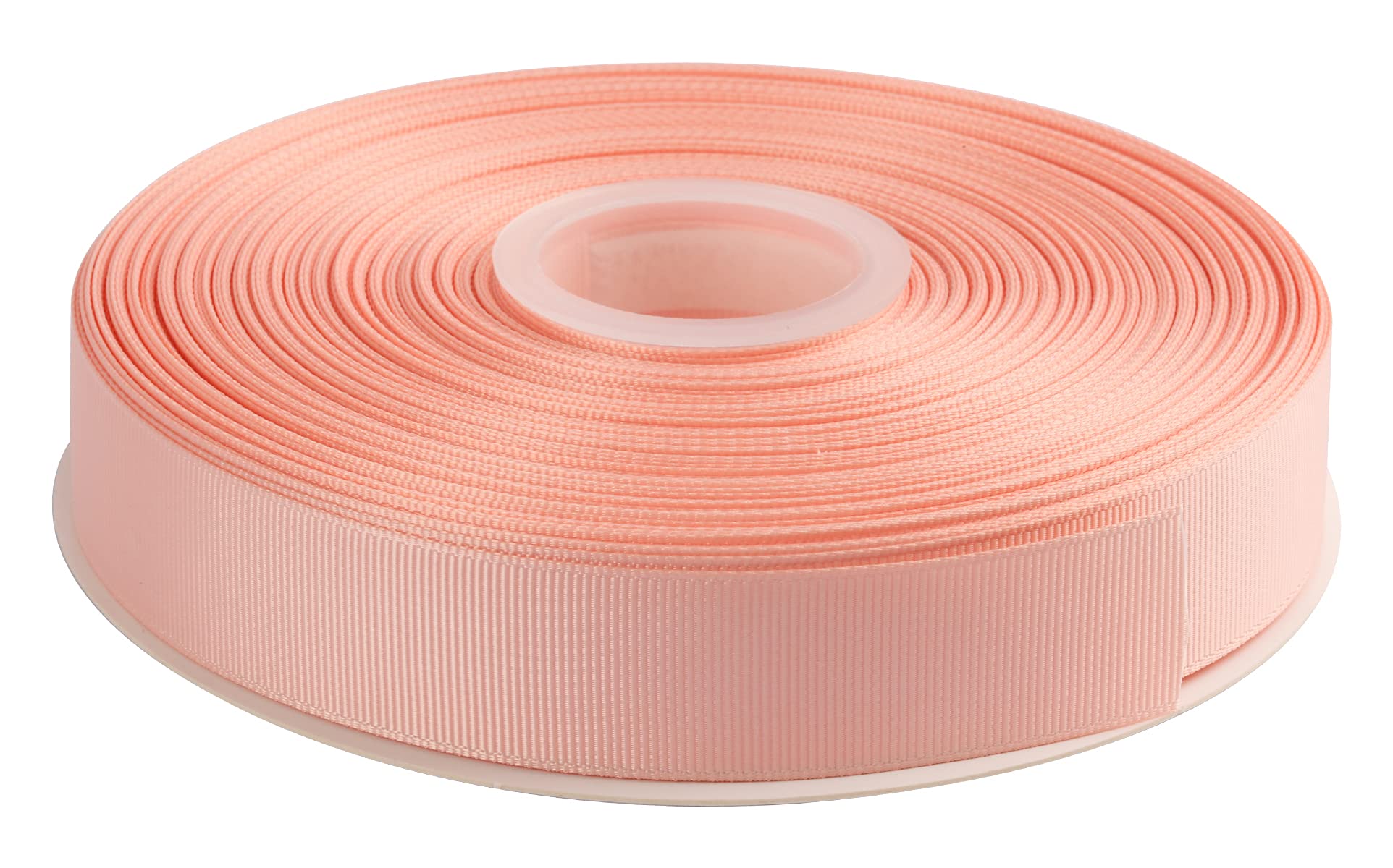 AVANAVA 25mm Wide Grosgrain Ribbon - 45 Meters, Ideal for Gift Wrapping, Hair Bows, Home Decor, Flower Arrangement (203-Coral Pink)