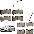 980156007 Front Rear Brake Pads Fit for Maserati Ghibli S SQ4 Q4 2014-2022 for Quattroporte S 2007-2016 for Quattroporte Sport Gt 2014-2022 for GranTurismo 2008-2018 OE# 980139070 673005730