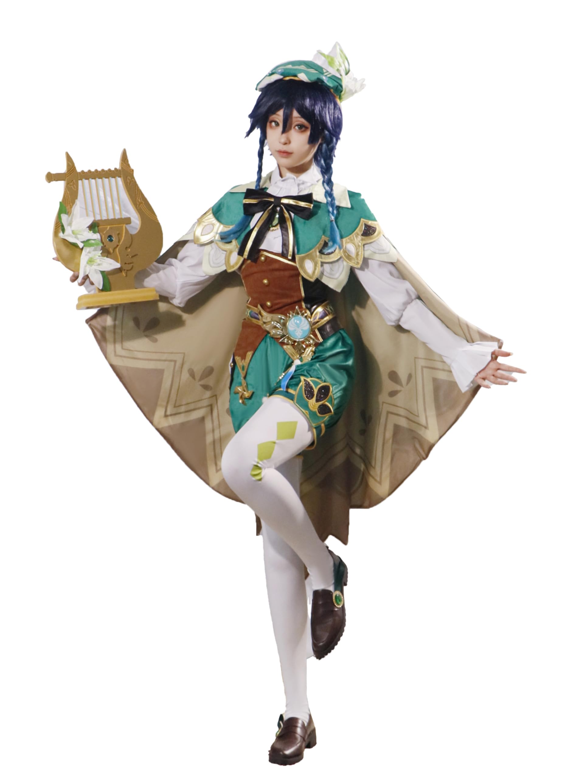 OSIAS Upgraded Edition Genshin Impact Venti Cosplay Costume(L)