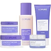 goPure - Total Body Firming Set - Neck, Arm, Butt &amp; Thigh, Belly Cream and Body Scrub