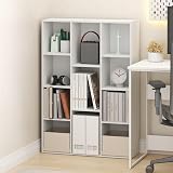 Furinno LUDER Book Shelf 11-Cube Reversible White 73.9W x 105.9H x 23.9D cm view 2
