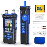 NOYAFA NF-8508 Network Cable Tester with Optical Power Meter | CAT5 CAT6 Cable Toner Ethernet Cable Tester, RJ45 Network Tester, VFL PoE QC Test Wire Tracer Port Flashing 200M Length Test