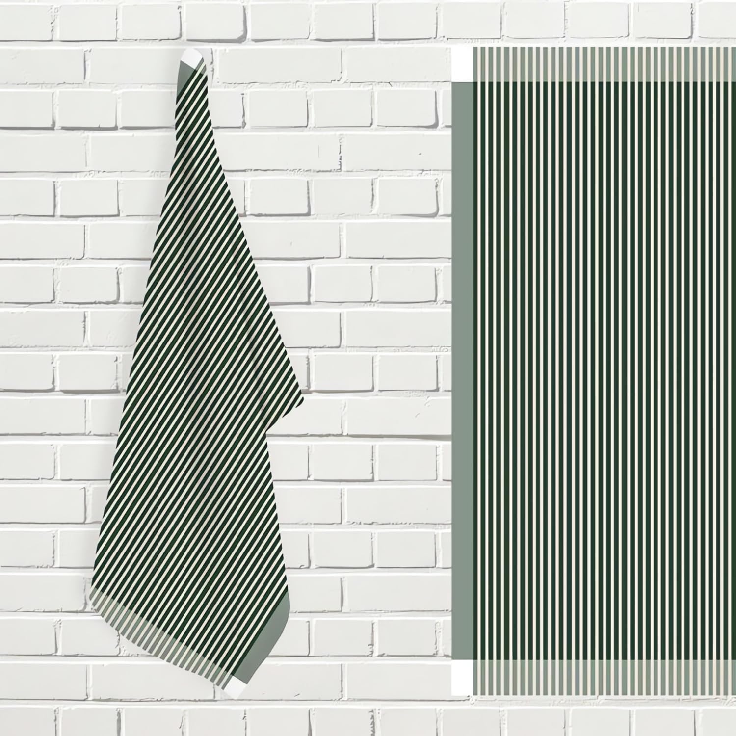 Soleil d'ocre Tea Towel Green 50 x 70 cm