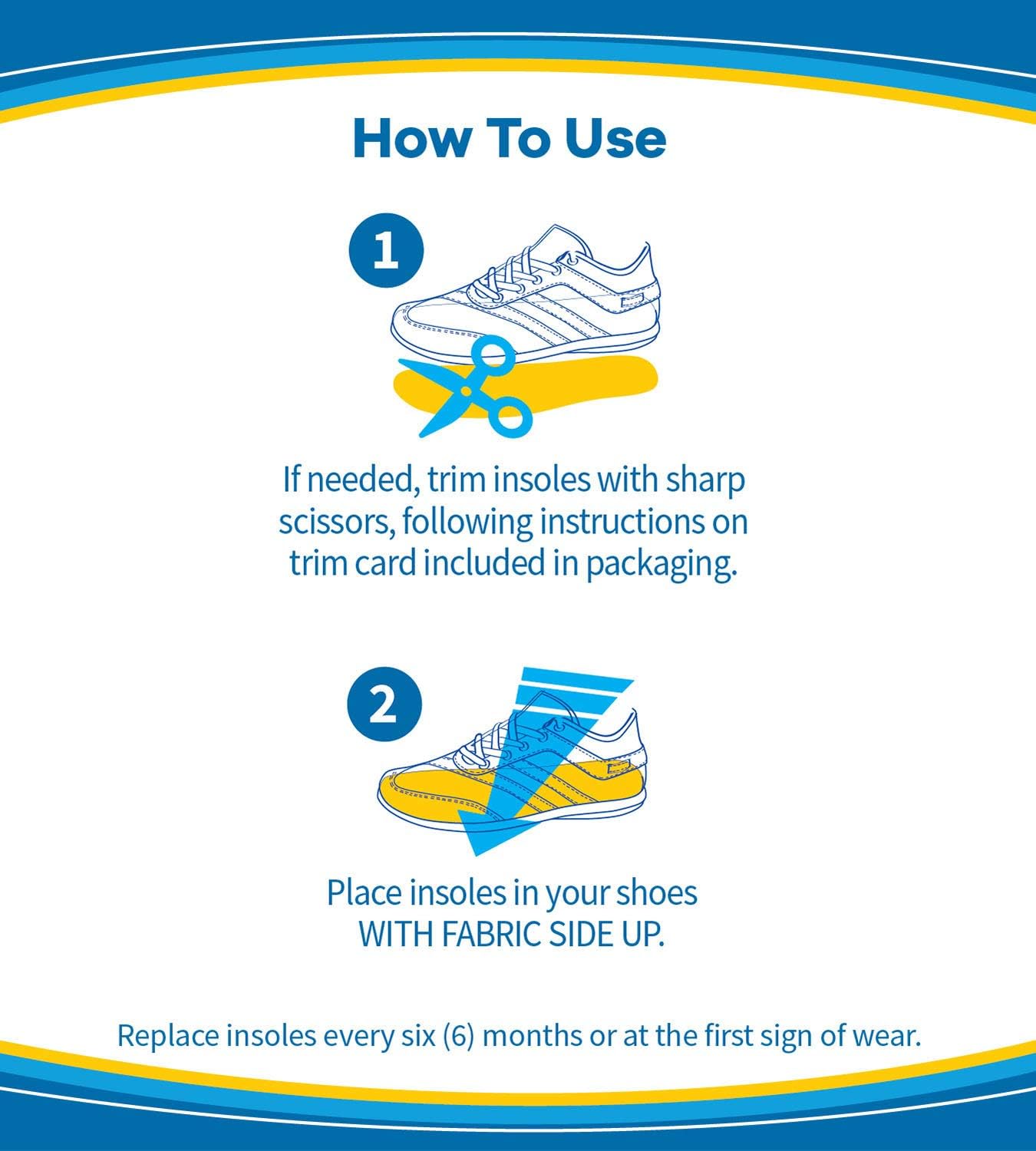 Dr. Scholl's AIR-PILLO Insoles // Ultra-Soft Cushioning and Lasting Comfort with Two Layers of Foam that Fit in Any Shoe - One pair: Health & Personal Care