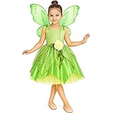 CQDY Fairy Costume for Girls Toddler Fairy Elf Dress Up with Wings Halloween Cosplay Outfit