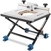 Rockler Convertible Benchtop Table w/ 4 Configurations for Woodworking | Benchtop Router Table &ndash; Versatile Routing Station &ndash; Router Table &ndash; Four Configurations &ndash; Space-Saving Design