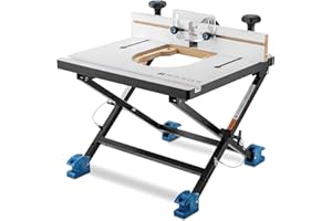 Rockler Convertible Benchtop Router Table – Convertible Routers for Woodworking Fits Most Routers – Unique Base Design Router Table – Benchtop Wood Router Includes 4 Modes in 1 Table