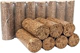 Bioglow Hotlogs Round Wood Briquettes FSC 100% Long Burn for Stoves Log Burners view 1
