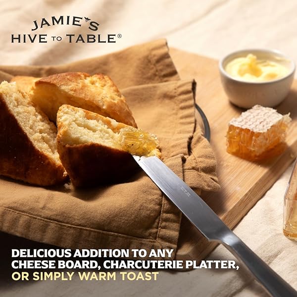 JAMIE’S HIVE TO TABLE 100% RAW HONEYCOMB, 12 OZ – ALL-NATURAL PURE GEORGIA HONEYCOMB, NO ADDITIVES OR PRESERVATIVES, NON-GMO