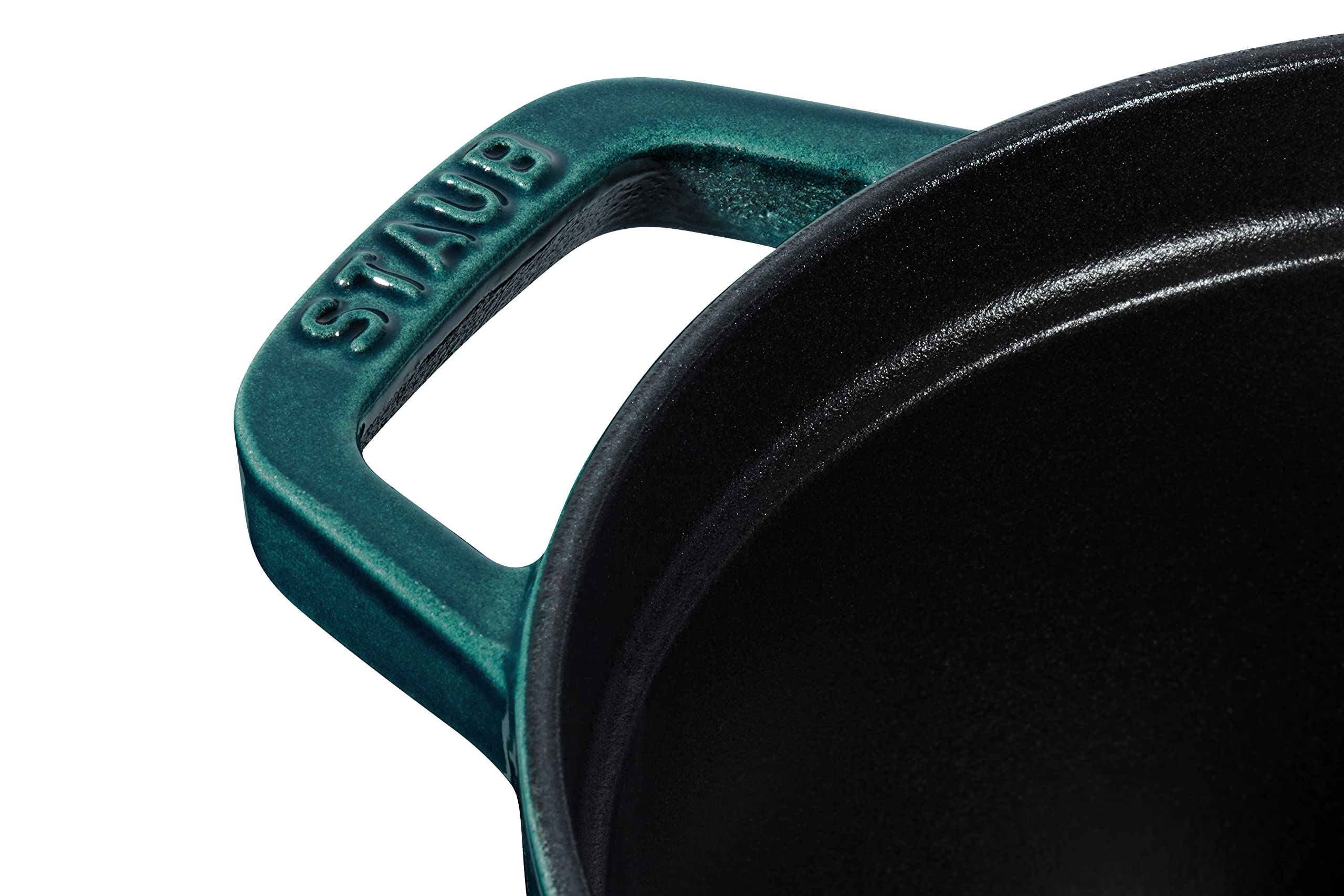 STAUB Cocotte, Gusseisen Bräter, Alle Herdarten inkl Induktion, Oval 31 cm, 5,5 L, Petrol-Blau 4