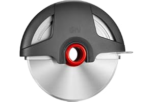 UHIYEE Pizza Cutter Wheel, 4.3" Large 304(18/8) Stainless Steel Blade, Reinforced Durable Pizza Slicer, Fully Detachable & Di