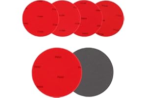 6pcs Bowling Ball Sanding Pads, 600/1000/1500/2000/3000/5000 Grits Surface Polishing Cleaning Pad Kit Bowling Accessories for