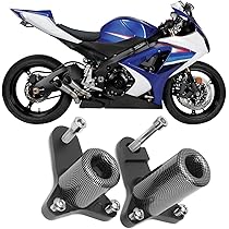 Yoshimura Frame Sliders HTTMT MT219-063- Black No Cut Frame Slider Crash Protector Compatible With 2011-2020 Suzuki GSXR 600 750 Suzuki Hayabusa Accessories