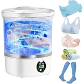 Portable Mini Washing Machine,With blueLight and Dehydration Function,2L Capacity Underwear Washing Machine,DeeplyClean Under