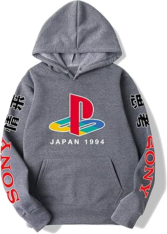 Amazon.com: Playstation Japanese Japan 1994 PS Hoodie Sweater for Mens: Clothing