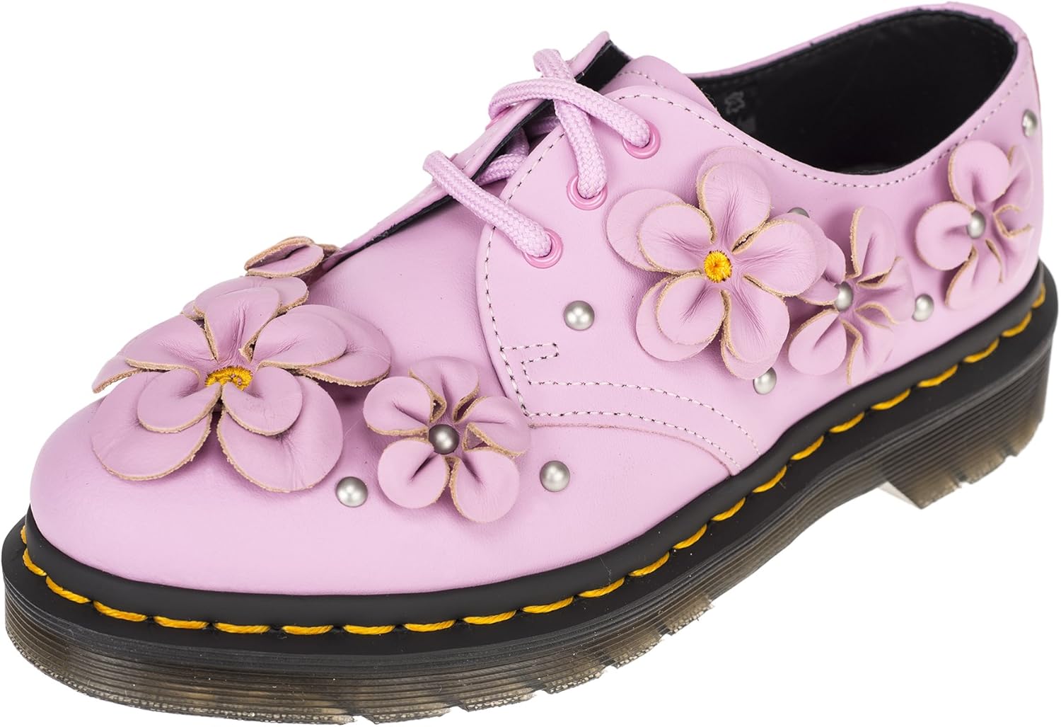 dr martens pink flowers