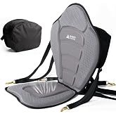 Leader Accessories Kayak Seats Paddle Board Seat Universal Canoe SUP Seat | with Back Support - Deluxe Kayak Chair Seat Cushion with Storage Bag