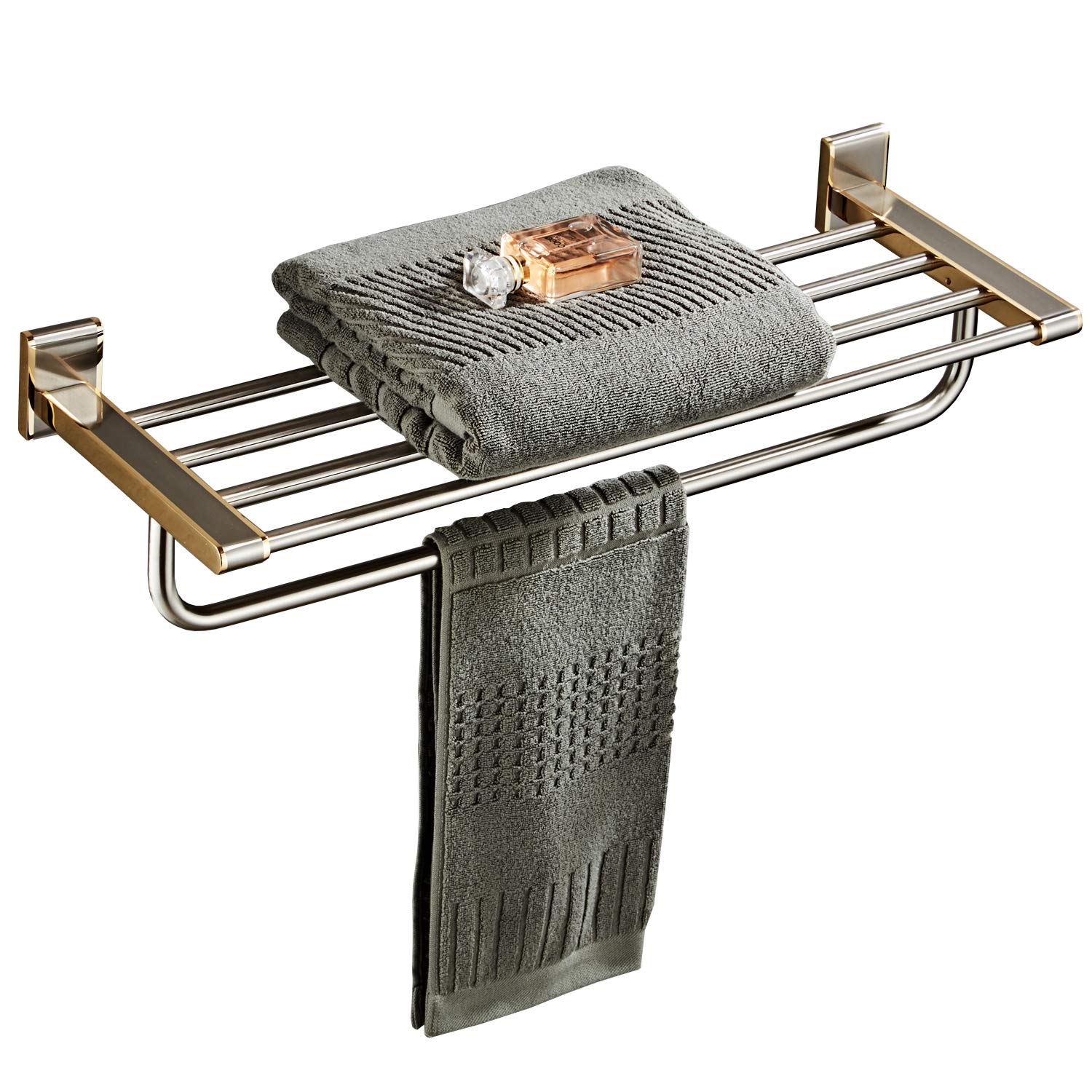 ALTON Brass Towel Rack (24Inch, Brushed Gold) Amazon.in Home Improvement