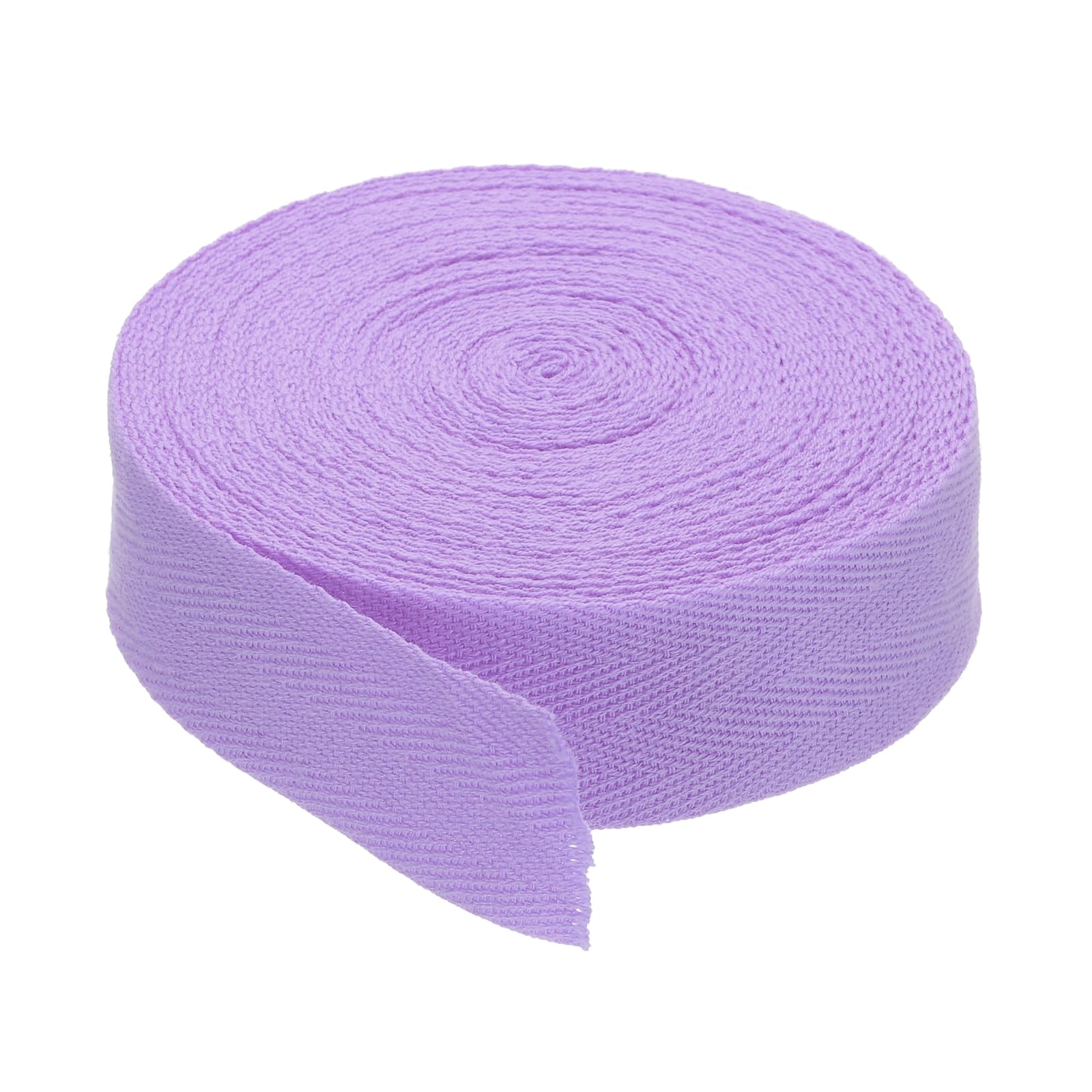 PATIKIL 1.2"/3cm Cotton Twill Tape 10 Yards Cotton Ribbon Bias Binding Tape Herringbone Webbing Trim for Sewing Gift Wrapping Craft DIY Light Purple