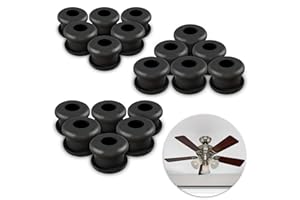 V TOWER 18 Pcs Rubber Grommet Kit for Hunter Ceiling Fan Parts - Grommets for Hunter Fan Blade Grommets Spare Kit - Ceiling Blade Rubber Washers