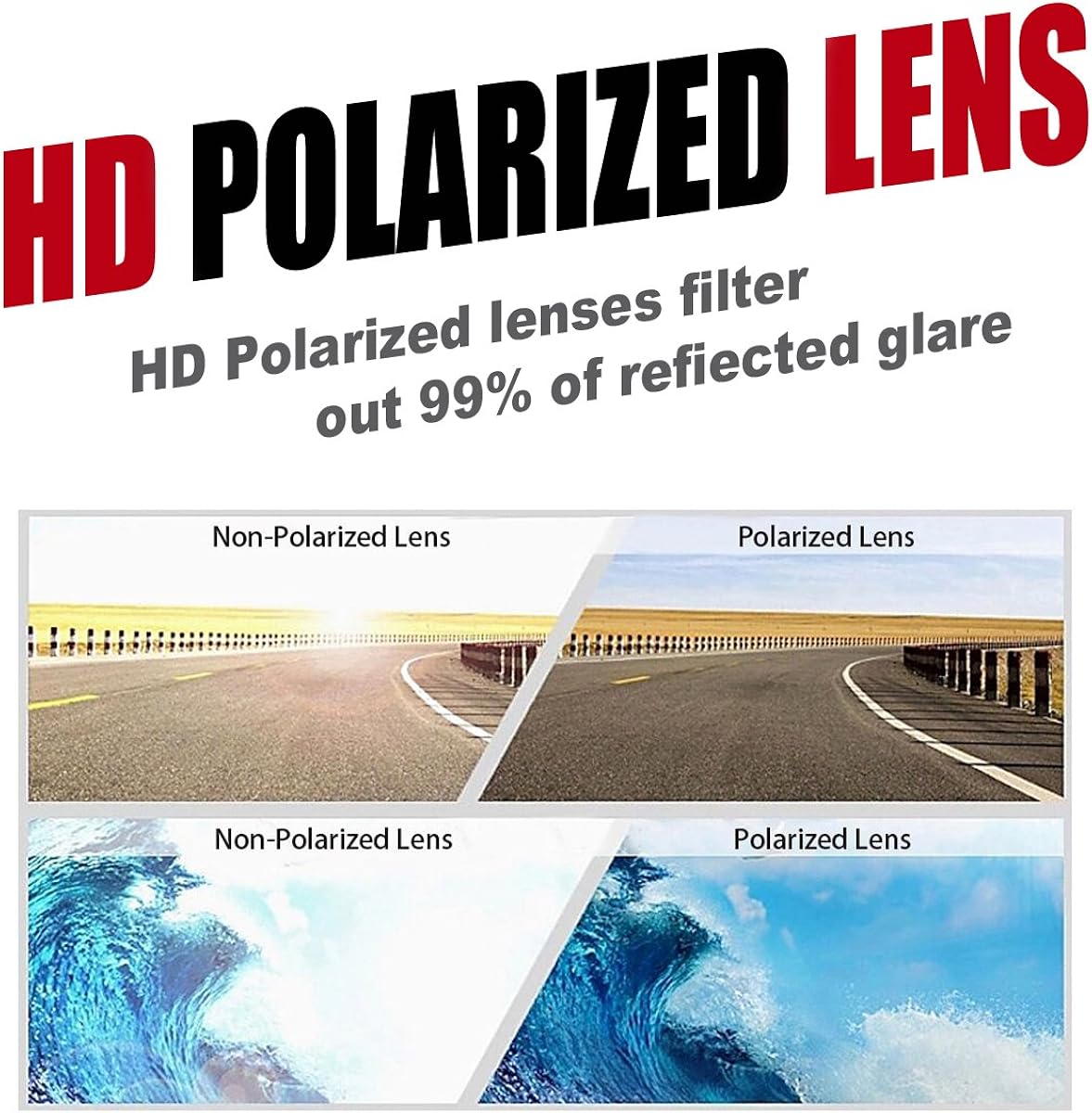 Polarized Designer Fashion Sports Sunglasses for Baseball Cycling Fishing Golf Tr62 Superlight Frame: Clothing