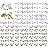 Opexicos 100Pcs Peace Dove Charms Peace Dove Pendants Antique Tibetan Silver Tone Making DIY Handmade Accessories Craft 13 x 19 mm