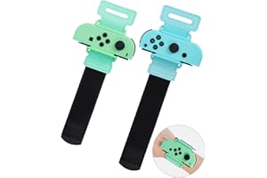 Wiilkac Upgrade Wrist Bands for Just-Dance 2024/2023/2022/2021/2020 Switch, Two Size Comfortable Adjustable Elastic Dance Str