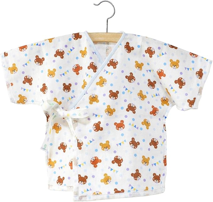 Amazon Co Jp Kiyohara 高橋恵美子 デザイン ベビー 手ぬいの短肌着 材料セット 50 70cm くま ダブルガーゼ Okbf 31th ホビー 通販