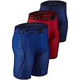 DEVOPS Men's Perfomance Cool Dry Mesh Underwear Boxer Trunk 6-inch Brief (3 Pack)