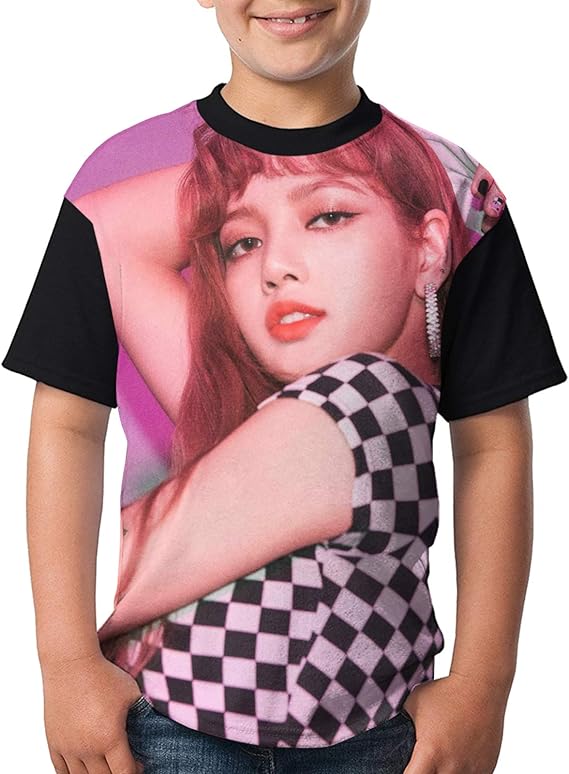 Amazon Co Jp ブラックピンク Blackpink Lisa 5 インパクトのあるファッション メンズ 半袖 夏服 おしゃれ プリント Tシャツ スタイリッシュな 速乾 シンプル 丸首 ブラック カップル服 通勤 通学 運動 ティーシャツ 援服 服 ファッション小物