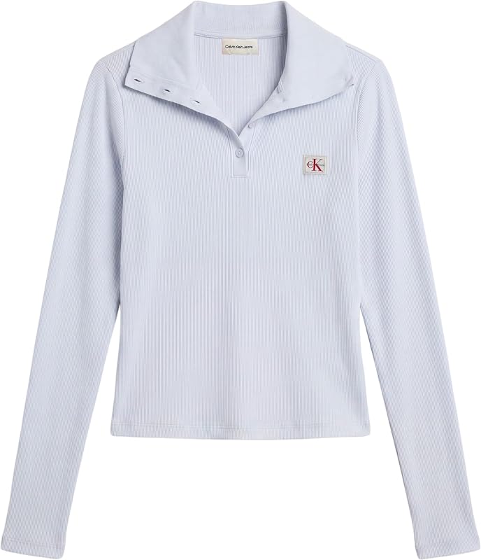 Donne LS Wvn Label Tneck Henley LV047H203G Altri Tops, Blu (Plein Air), S — foto 5 di 5