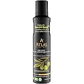 Atlas Organic Extra Virgin Olive Oil Cooking Spray, 5.4 fl oz | Gourmet EVOO, Olive Oil Extra Virgin Dual Spray &amp; Stream For Cooking, Baking &amp; Nonstick Prep, Polyphenol-Rich, Keto-Friendly
