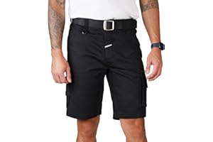 Ellobird Work Shorts for Men Construction Pants Mens Workwear Cordura Cargo Loose Fit Utility Carpenter Workwear Short
