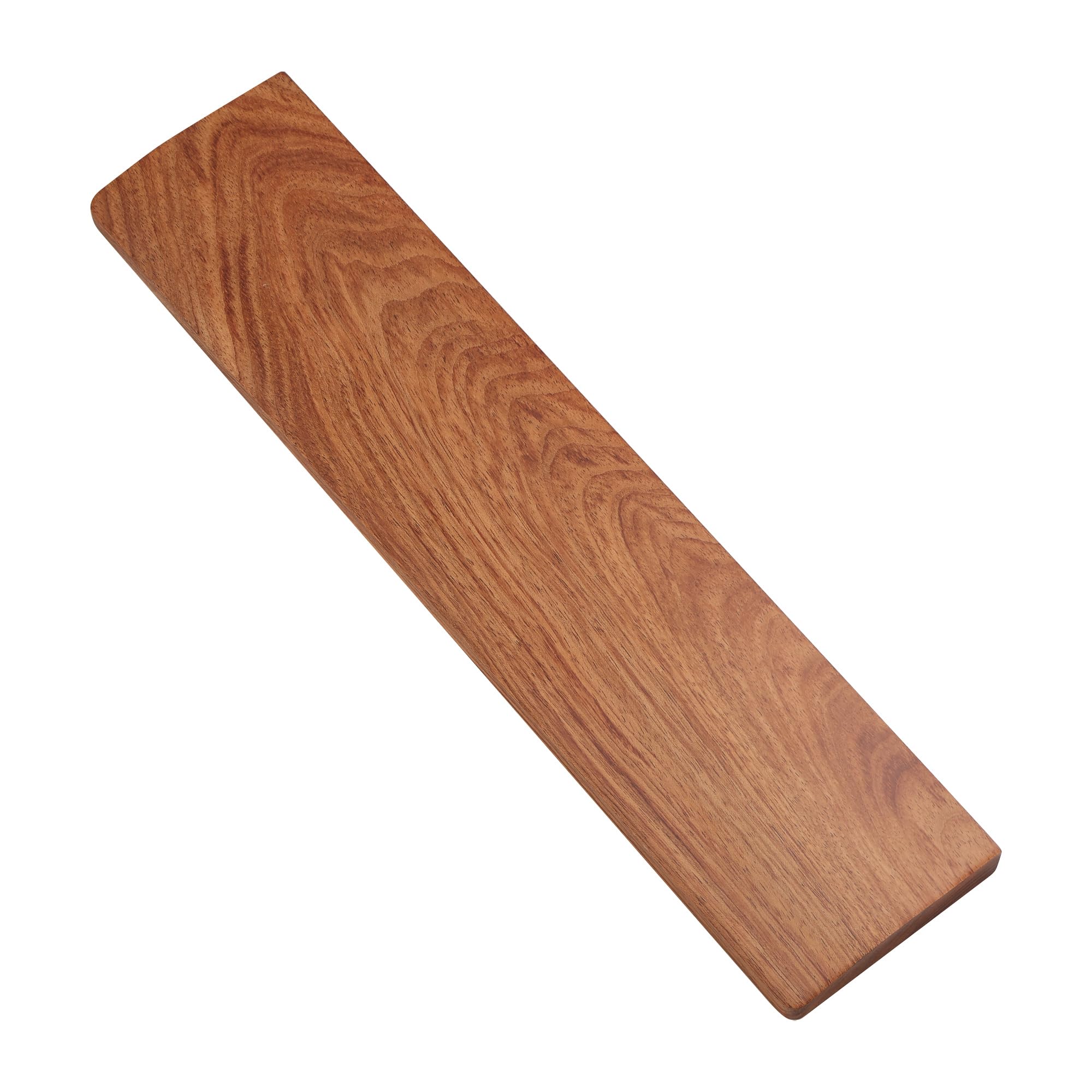 Linkidea 87 Keys TKL Keyboard Wrist Rest, Mechanical Keyboard Wooden Ergonomic Palm Rest, 14.1x3.1 inches / 15mm Thick (Brown)