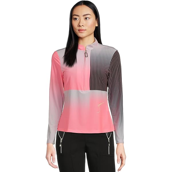 Jamie Sadock Women's Sunsense Dreamscape Print Long Sleeve 1/4 Zip