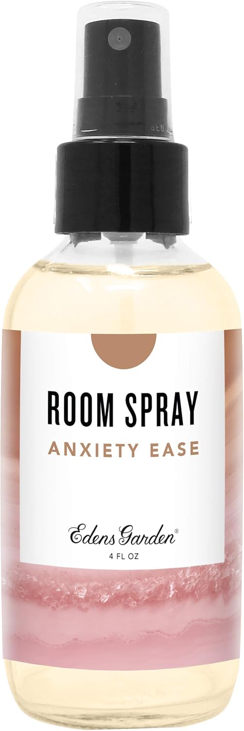 Edens Garden Anxiety Ease Aromatherapy Room Spray, All Natural & Made with Essential Oils (Great Home Air Freshener - Try Using On Pillows & Linens for Sleep), 4 oz