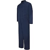 Red Kap Men's Snap Front Cotton Coverall, Oversized Fit, Long Sleeve