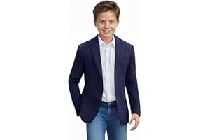 SZZMMER Boys Blazer Lightweight Sport Coat Formal Wedding Kids Jacket for Boy Summer Casual Jacket