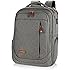 KROSER Laptop Backpack 17.3 Inch Computer Backpack Daypack Water-Repellent Laptop Bag with USB Charging Port for Business/School/Travel/Women/Men-Grey