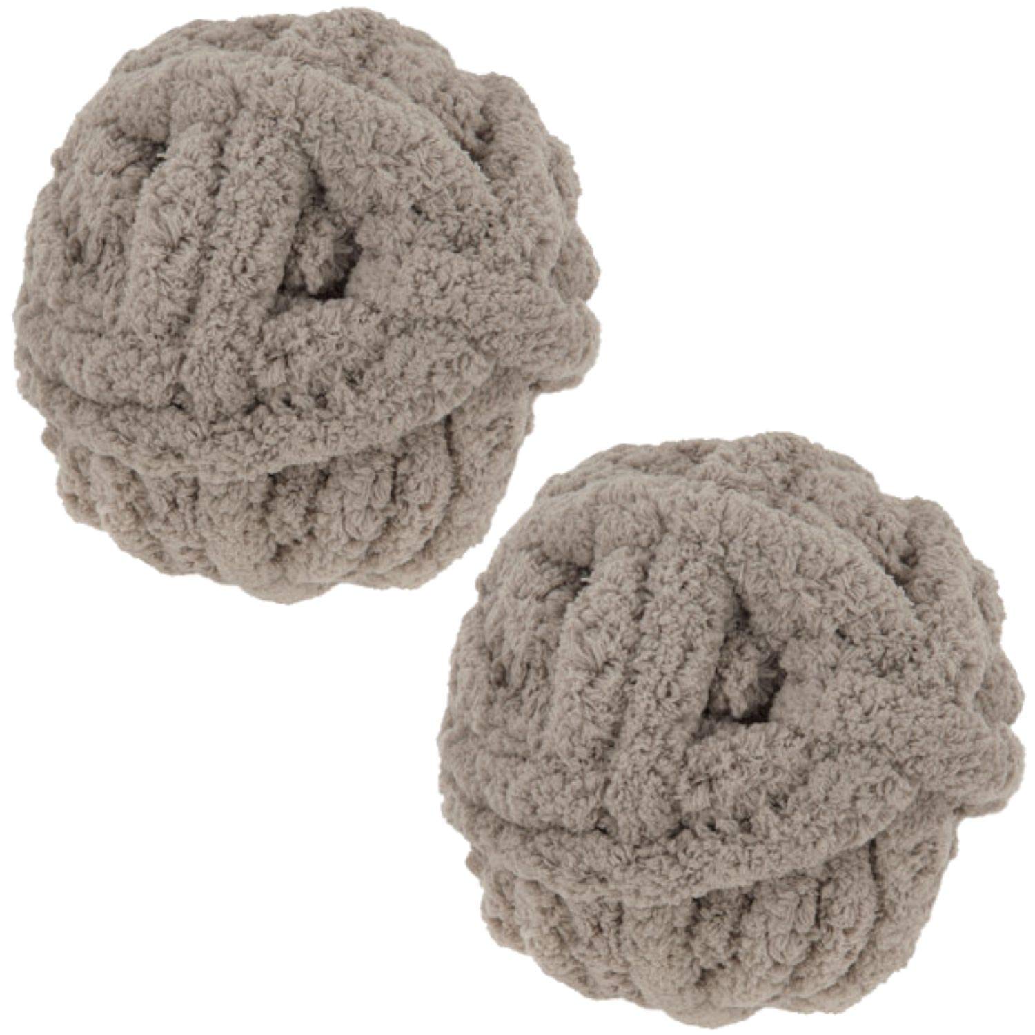 Jumbo Chenille Yarn (2-Pack) by Gather & Create | Total of 56 Yards | 7 Gauge Yarn (¾” Thick) | Wash
