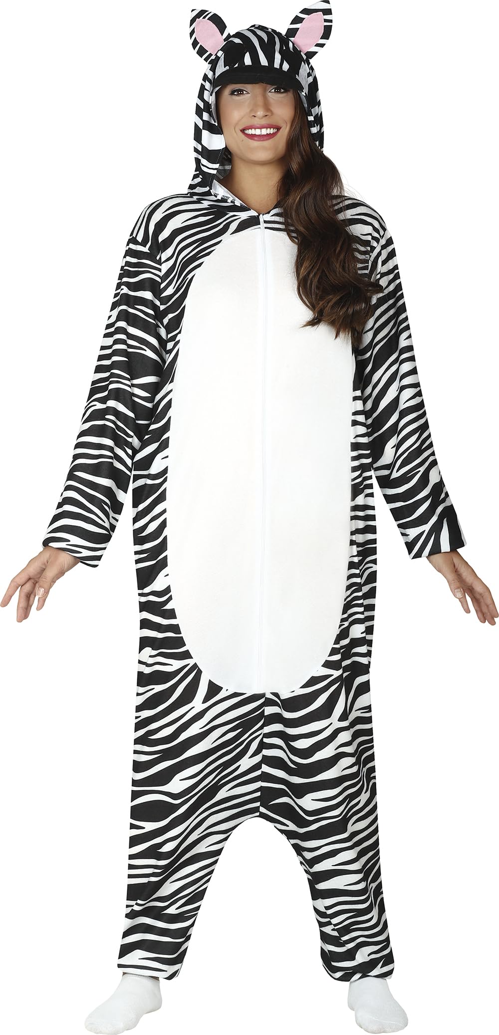 FIESTAS GUIRCA Striped Zebra Costume for adults