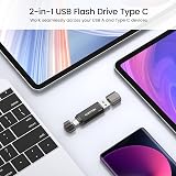 KOOTION 128 GB USB C OTG Dual Drive 2-in-1 USB A & C Flash Stick view 3
