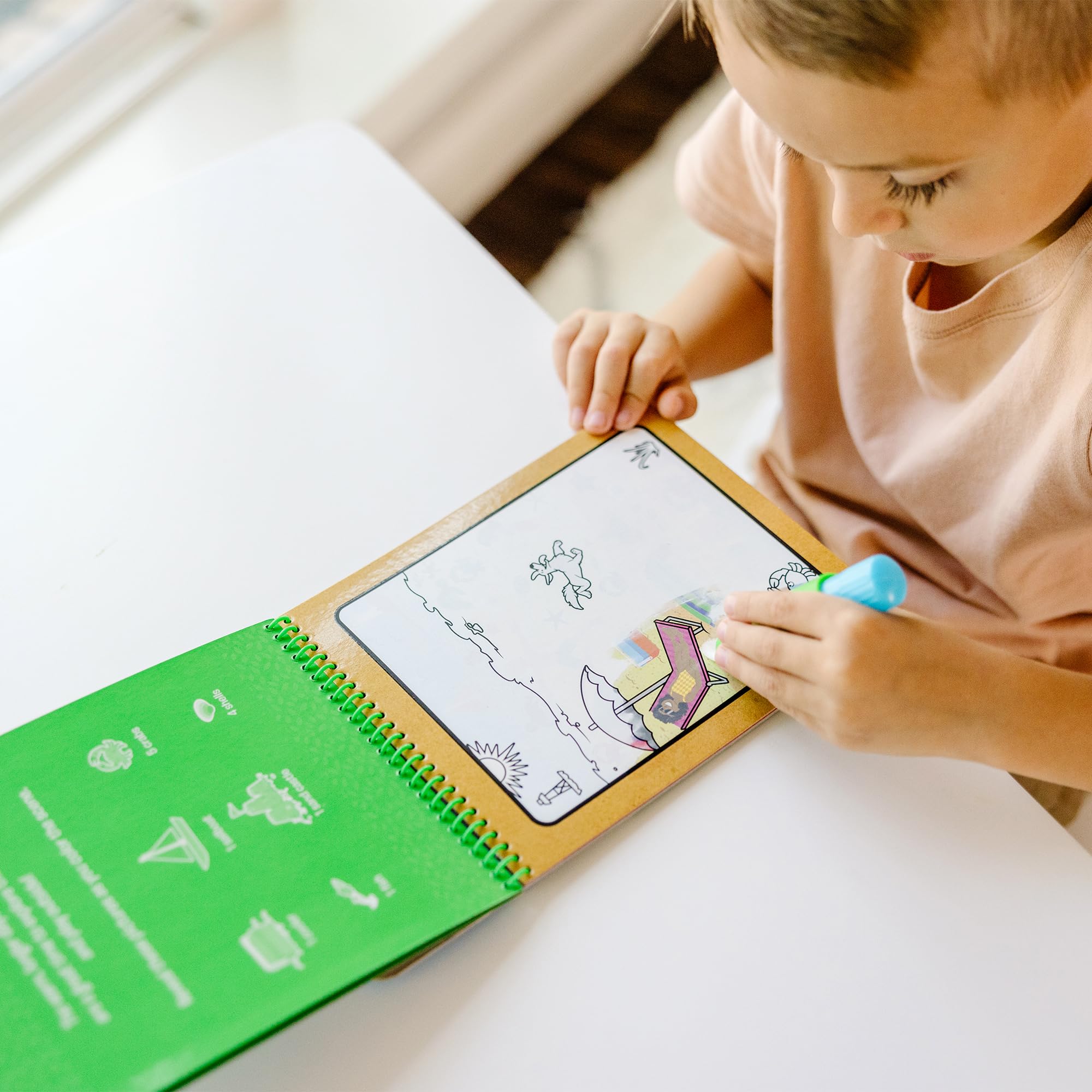 Melissa & Doug Let’s Explore Water Wow! Seasons Water-Reveal Pad – Reusable On The Go Travel Activity - FSC Certified