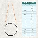KnitPro Basix Beech Fixed Circular Needles 16in 2.50mm view 4