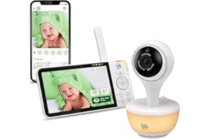 LeapFrog LF815HD - 1080p WiFi Remote Access Video Baby Monitor with 5” High Definition 720p Display, Night Light, Color Night