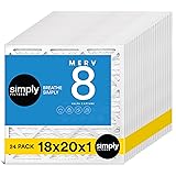 Simply 18x20x1 Air Filter, MERV 8, MPR 600, 24