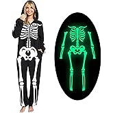 Spooktacular Creations Halloween Adult Skeleton Costumes Glow in the Dark for Women Halloween Costume Cosplay Themed Party