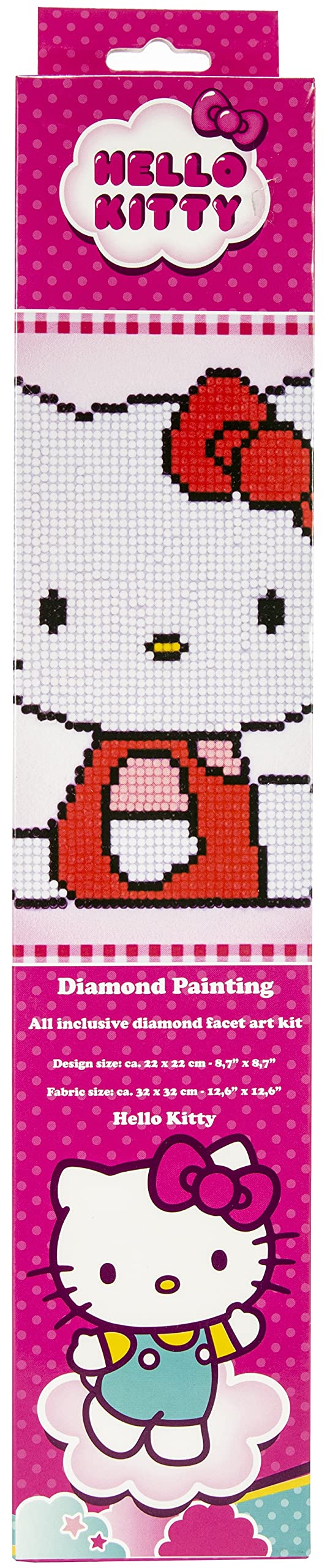 Vervaco Diamond Painting Kit: Hello Kitty, Multi, 22 x 22cm