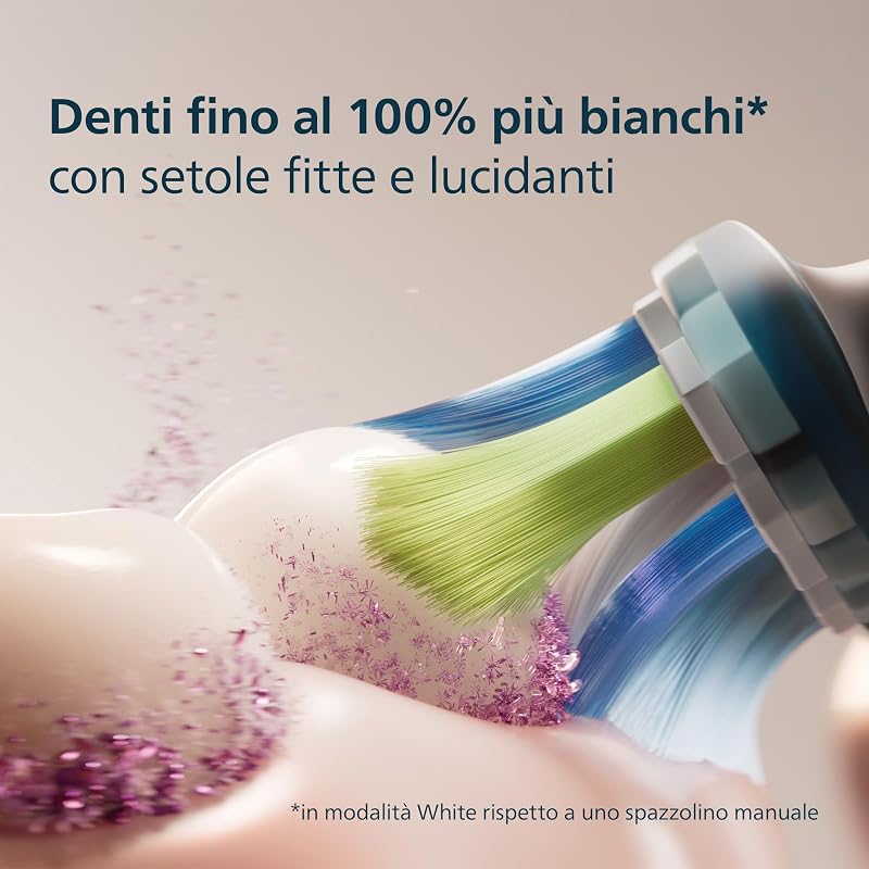 Sonicare C3 Premium Plaque Defence, testine di ricambio originali, nero, confezione da 2, HX9042/88, Nuovo, 2 Testine