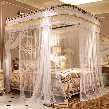Fulltime Romantische Moskitonetz Fur Himmelbett Vorhang Edelstahl